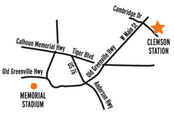 Clemson Map